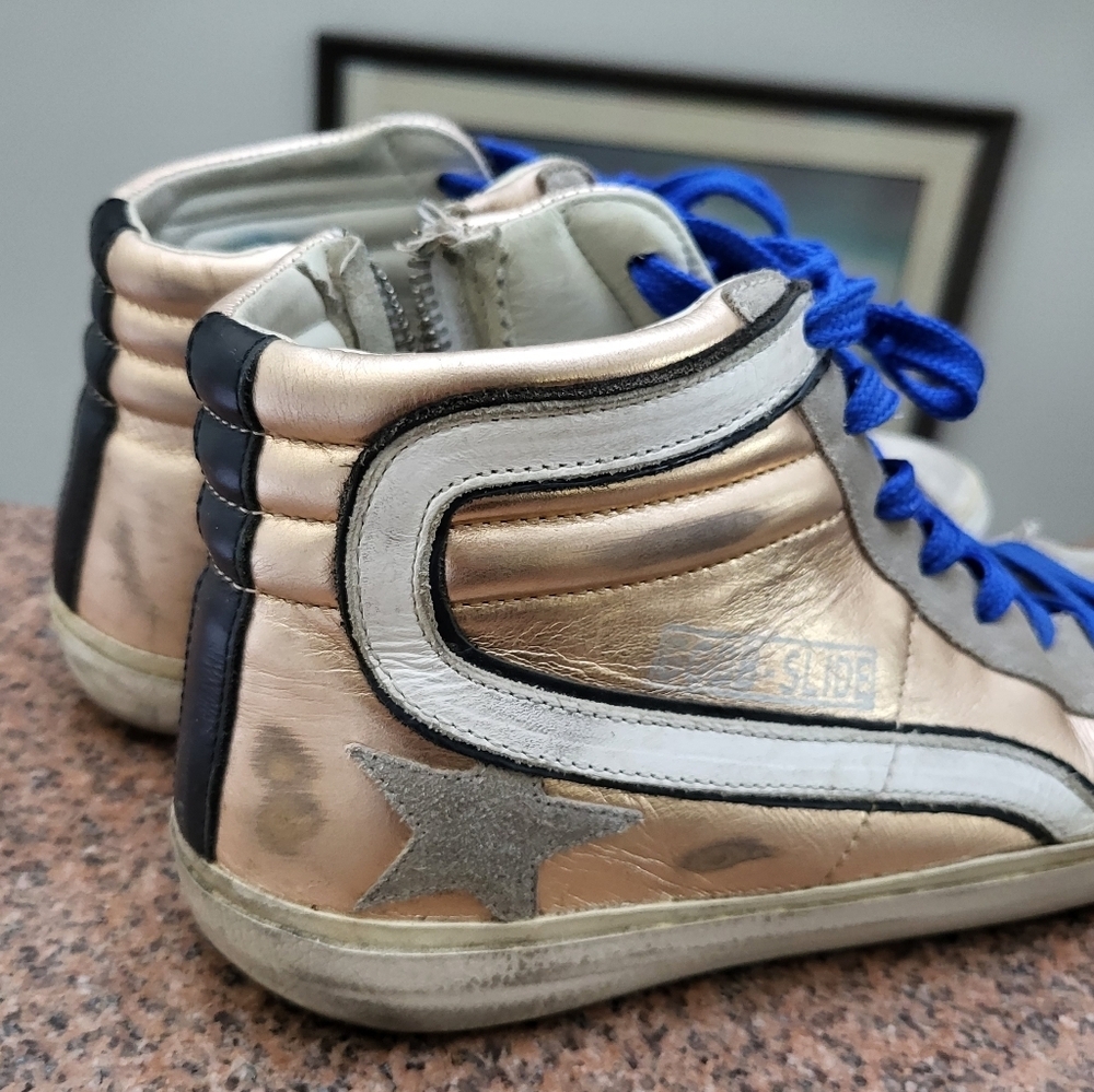 Golden Goose High Top Trainers GGB Distressed leather - Picture 3 of 9